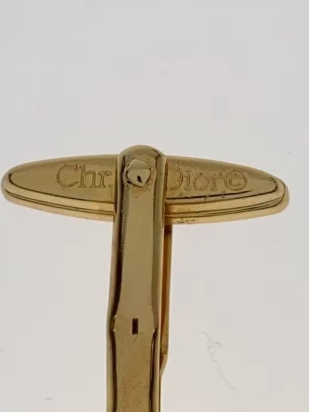 Dior two tone Interlocking unisex  Cufflinks EUC - Picture 4 of 6
